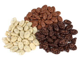 BUČNO SEME V BELI ČOKOLADI S KOKOSOM